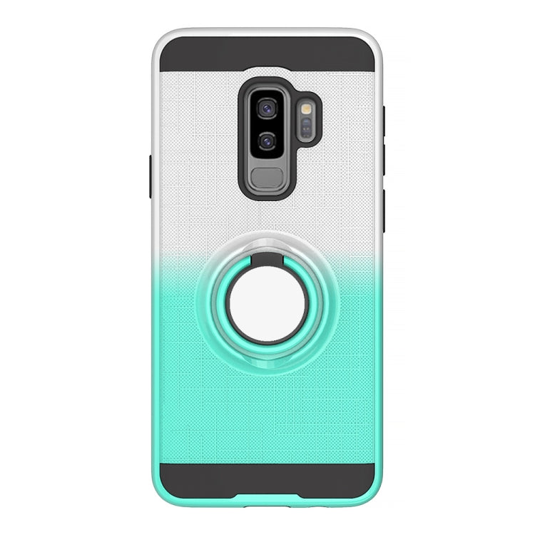For Galaxy S9+ 2 In 1 PC + TPU Protective Case with 360 Degrees Rotate Ring Holder