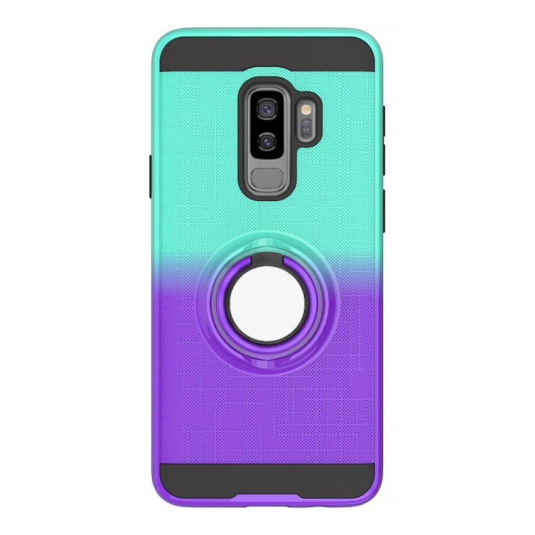 For Galaxy S9+ 2 In 1 PC + TPU Protective Case with 360 Degrees Rotate Ring Holder
