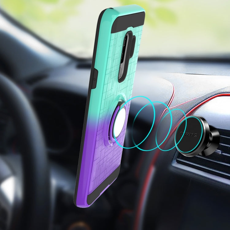 For Galaxy S9+ 2 In 1 PC + TPU Protective Case with 360 Degrees Rotate Ring Holder