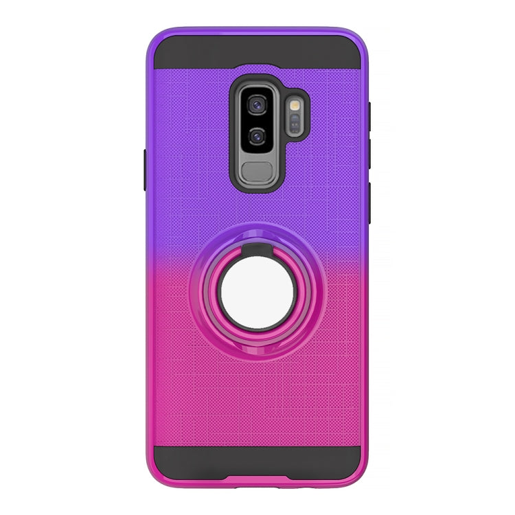 For Galaxy S9+ 2 In 1 PC + TPU Protective Case with 360 Degrees Rotate Ring Holder