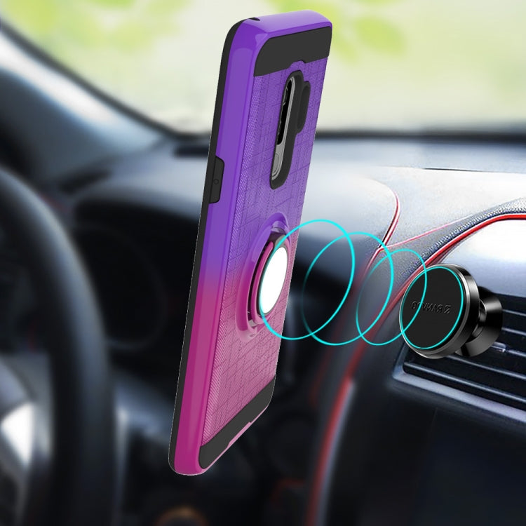 For Galaxy S9+ 2 In 1 PC + TPU Protective Case with 360 Degrees Rotate Ring Holder