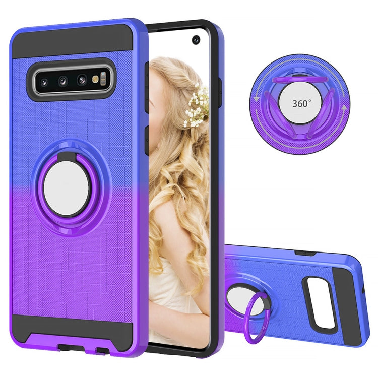 For Galaxy S10 2 In 1 PC + TPU Protective Case with 360 Degrees Rotate Ring Holder
