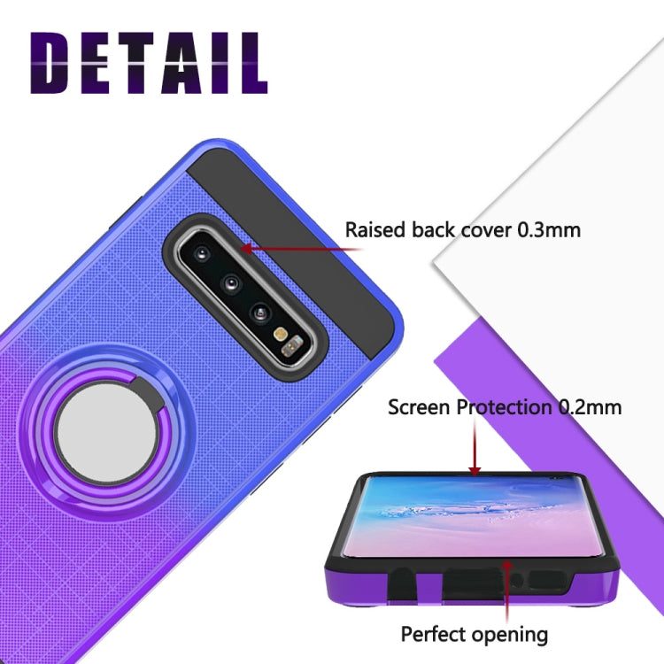 For Galaxy S10 2 In 1 PC + TPU Protective Case with 360 Degrees Rotate Ring Holder