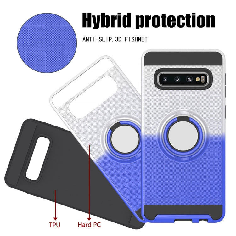 For Galaxy S10 2 In 1 PC + TPU Protective Case with 360 Degrees Rotate Ring Holder