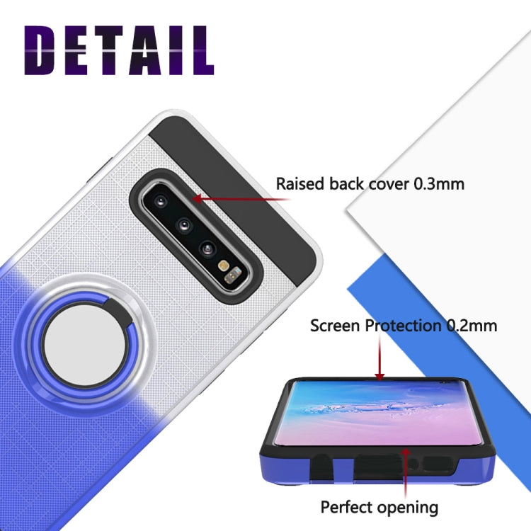 For Galaxy S10 2 In 1 PC + TPU Protective Case with 360 Degrees Rotate Ring Holder