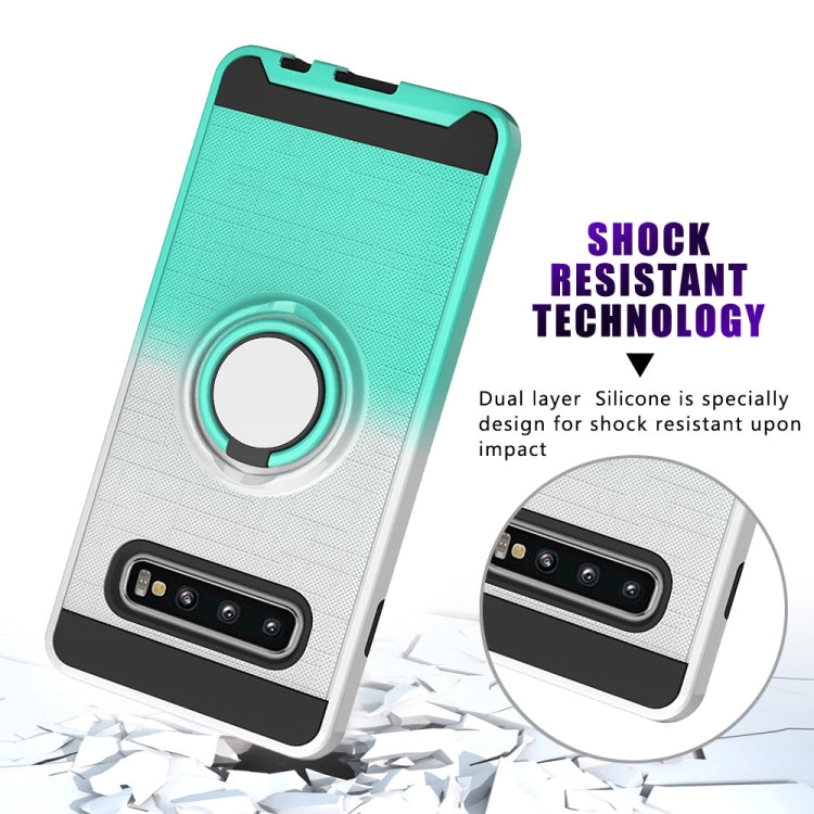 For Galaxy S10 2 In 1 PC + TPU Protective Case with 360 Degrees Rotate Ring Holder