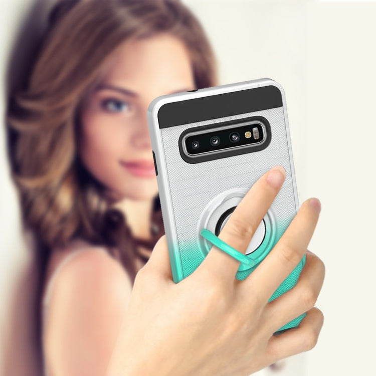 For Galaxy S10 2 In 1 PC + TPU Protective Case with 360 Degrees Rotate Ring Holder