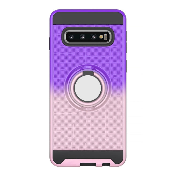 For Galaxy S10 2 In 1 PC + TPU Protective Case with 360 Degrees Rotate Ring Holder