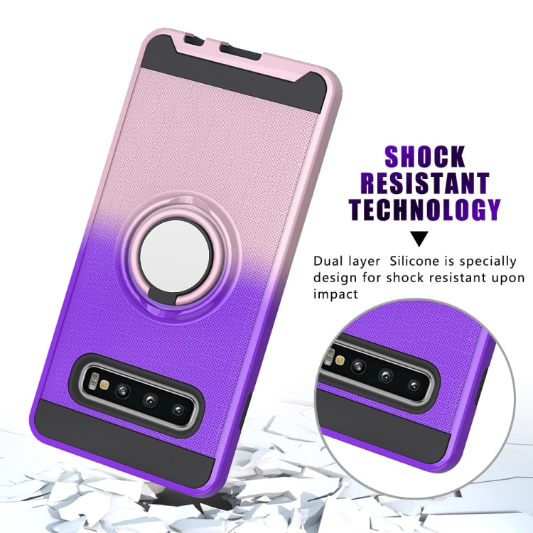 For Galaxy S10 2 In 1 PC + TPU Protective Case with 360 Degrees Rotate Ring Holder