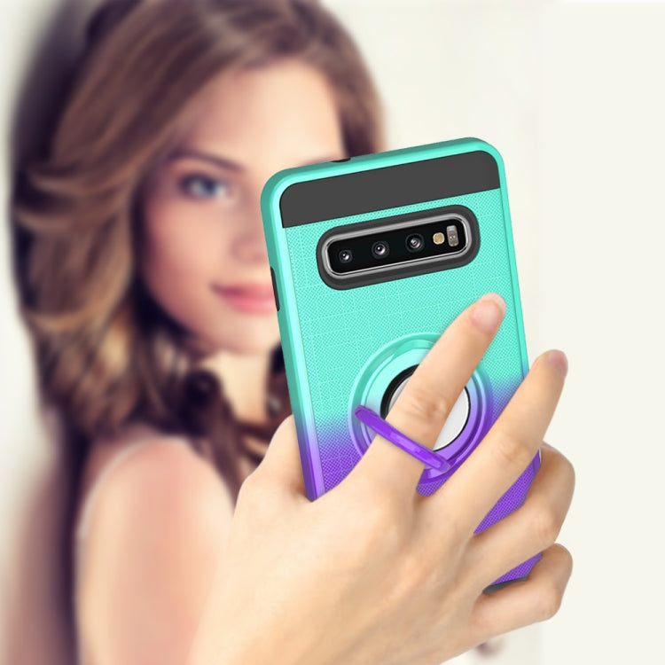 For Galaxy S10 2 In 1 PC + TPU Protective Case with 360 Degrees Rotate Ring Holder