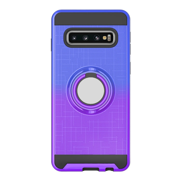 For Galaxy S10+ 2 In 1 PC + TPU Protective Case with 360 Degrees Rotate Ring Holder