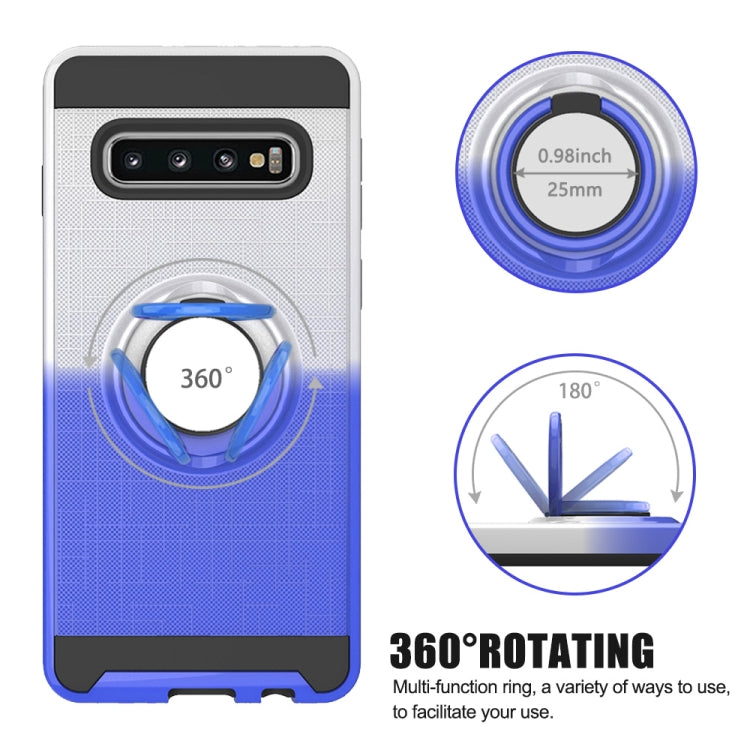 For Galaxy S10+ 2 In 1 PC + TPU Protective Case with 360 Degrees Rotate Ring Holder