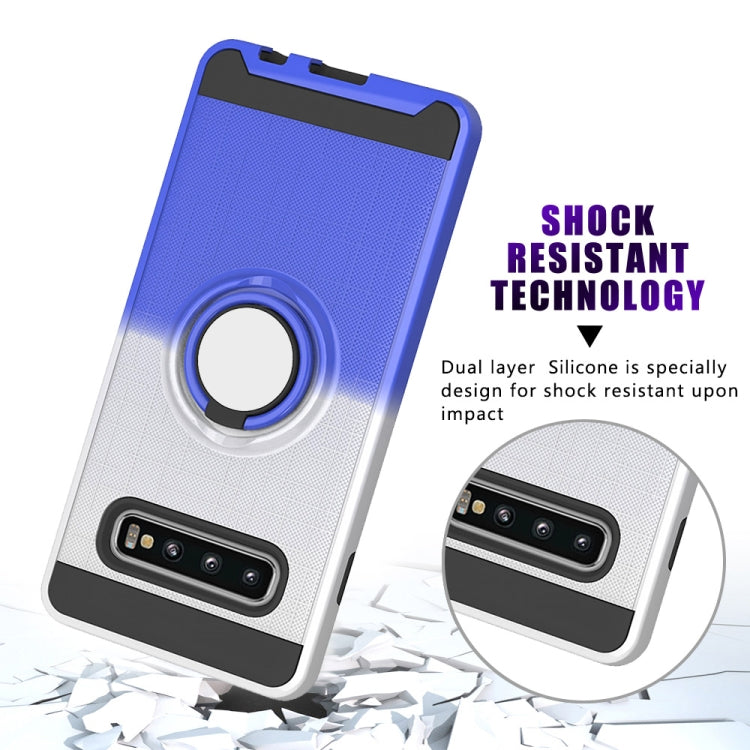 For Galaxy S10+ 2 In 1 PC + TPU Protective Case with 360 Degrees Rotate Ring Holder