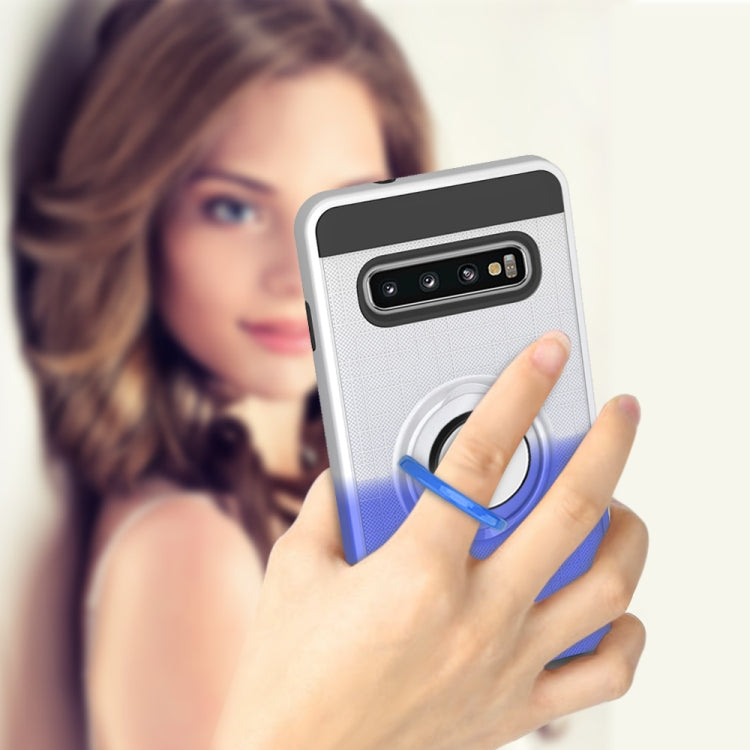 For Galaxy S10+ 2 In 1 PC + TPU Protective Case with 360 Degrees Rotate Ring Holder