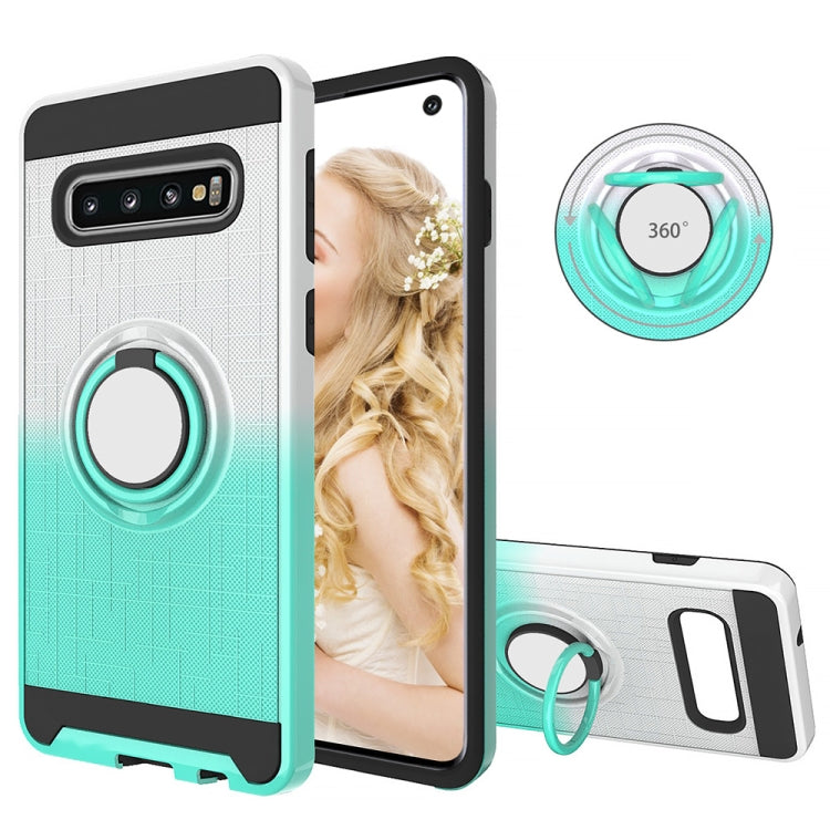 For Galaxy S10+ 2 In 1 PC + TPU Protective Case with 360 Degrees Rotate Ring Holder