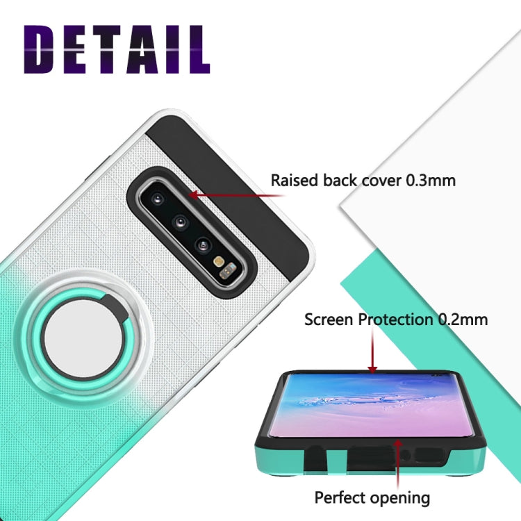 For Galaxy S10+ 2 In 1 PC + TPU Protective Case with 360 Degrees Rotate Ring Holder