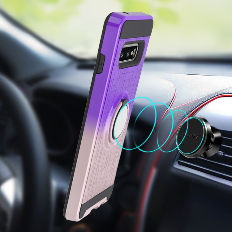 For Galaxy S10+ 2 In 1 PC + TPU Protective Case with 360 Degrees Rotate Ring Holder