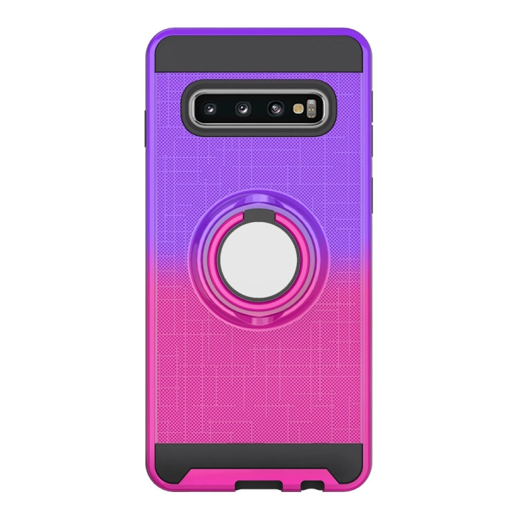 For Galaxy S10+ 2 In 1 PC + TPU Protective Case with 360 Degrees Rotate Ring Holder