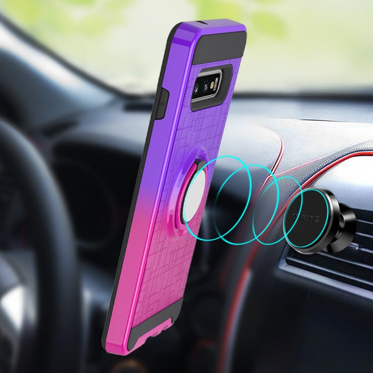For Galaxy S10+ 2 In 1 PC + TPU Protective Case with 360 Degrees Rotate Ring Holder