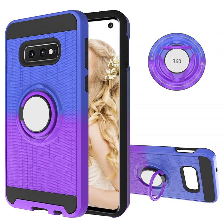 For Galaxy S10e 2 In 1 PC + TPU Protective Case with 360 Degrees Rotate Ring Holder
