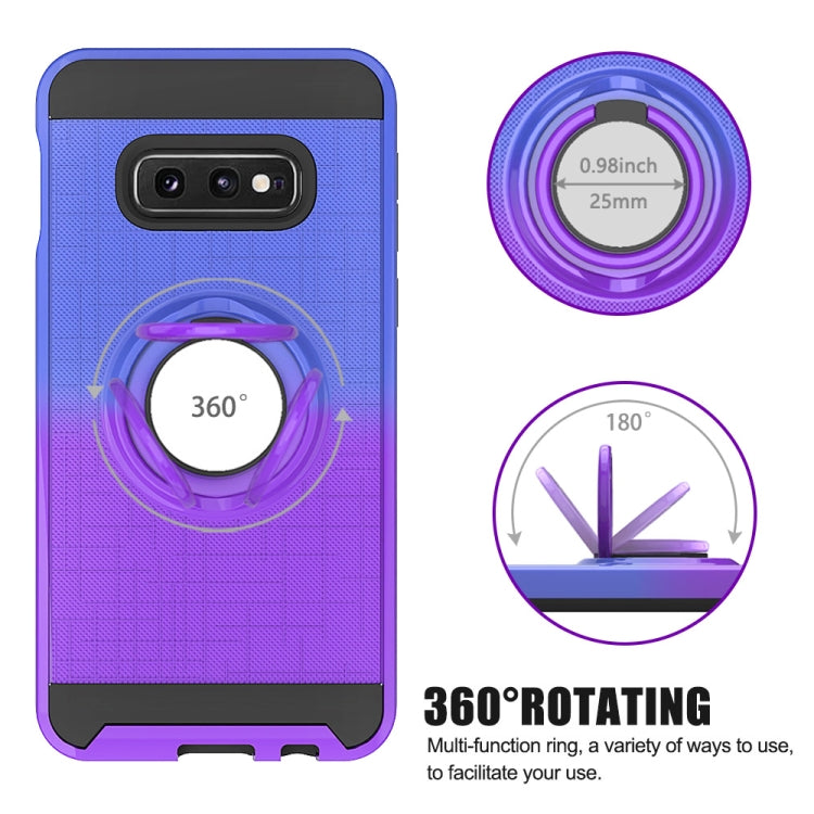 For Galaxy S10e 2 In 1 PC + TPU Protective Case with 360 Degrees Rotate Ring Holder