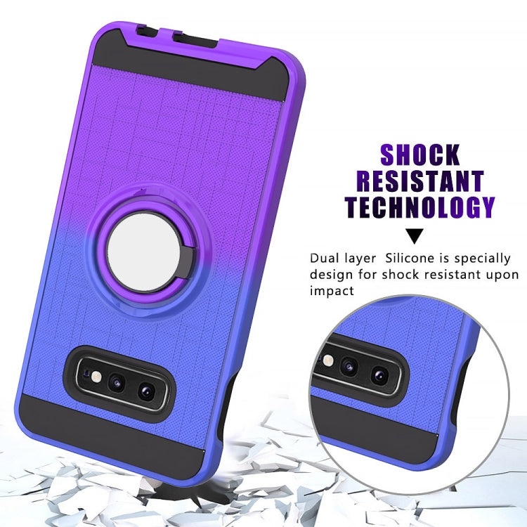 For Galaxy S10e 2 In 1 PC + TPU Protective Case with 360 Degrees Rotate Ring Holder
