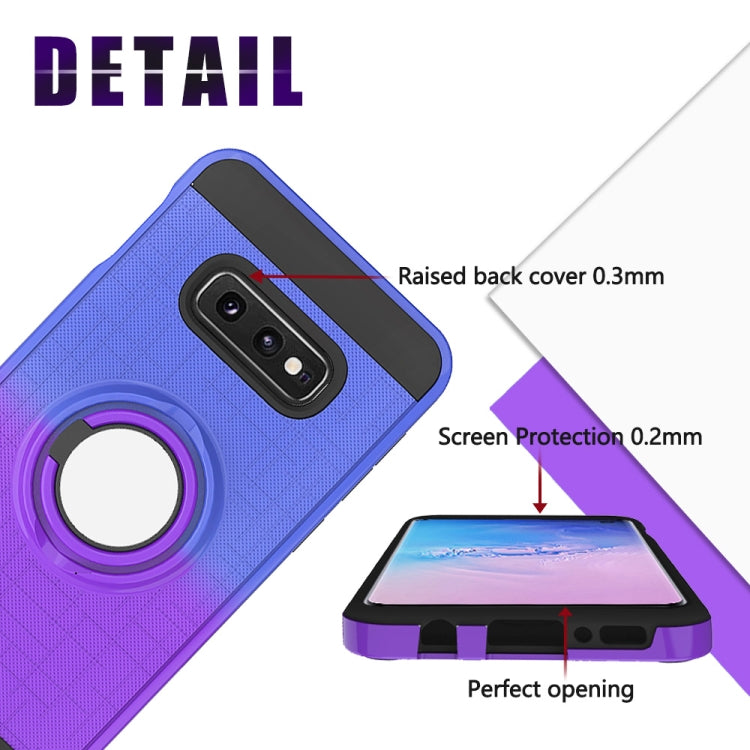 For Galaxy S10e 2 In 1 PC + TPU Protective Case with 360 Degrees Rotate Ring Holder