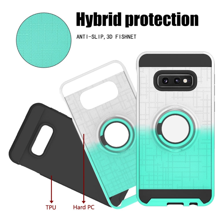 For Galaxy S10e 2 In 1 PC + TPU Protective Case with 360 Degrees Rotate Ring Holder