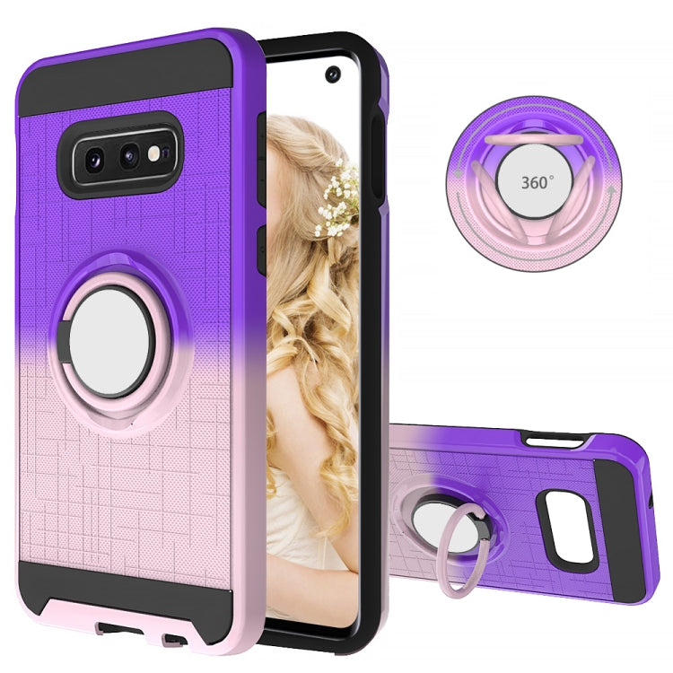 For Galaxy S10e 2 In 1 PC + TPU Protective Case with 360 Degrees Rotate Ring Holder