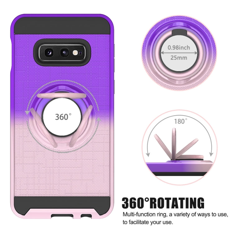 For Galaxy S10e 2 In 1 PC + TPU Protective Case with 360 Degrees Rotate Ring Holder