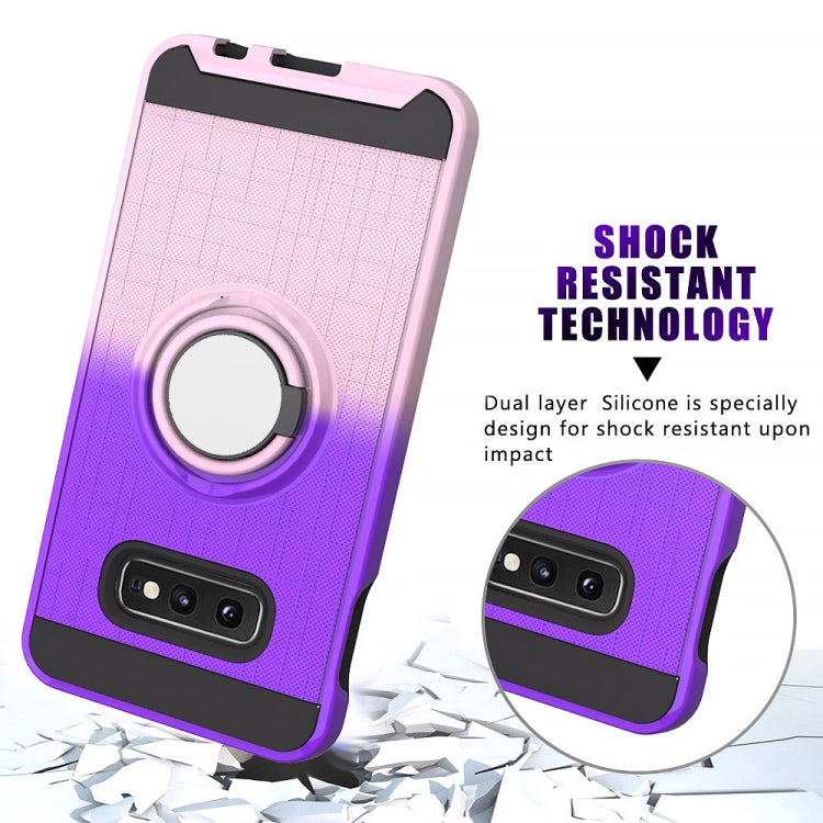 For Galaxy S10e 2 In 1 PC + TPU Protective Case with 360 Degrees Rotate Ring Holder