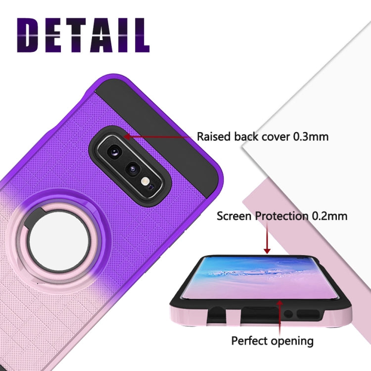 For Galaxy S10e 2 In 1 PC + TPU Protective Case with 360 Degrees Rotate Ring Holder