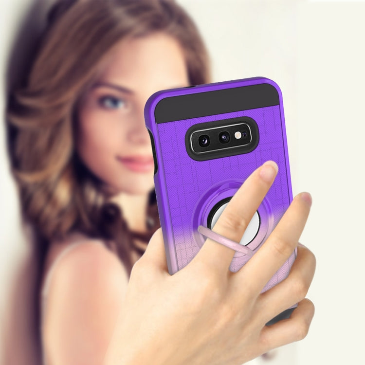 For Galaxy S10e 2 In 1 PC + TPU Protective Case with 360 Degrees Rotate Ring Holder