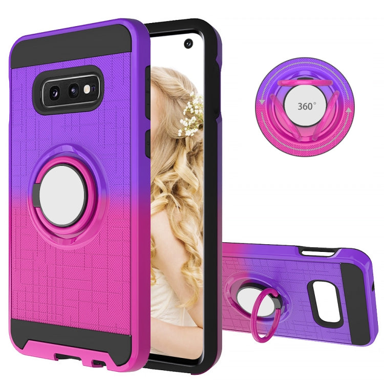 For Galaxy S10e 2 In 1 PC + TPU Protective Case with 360 Degrees Rotate Ring Holder