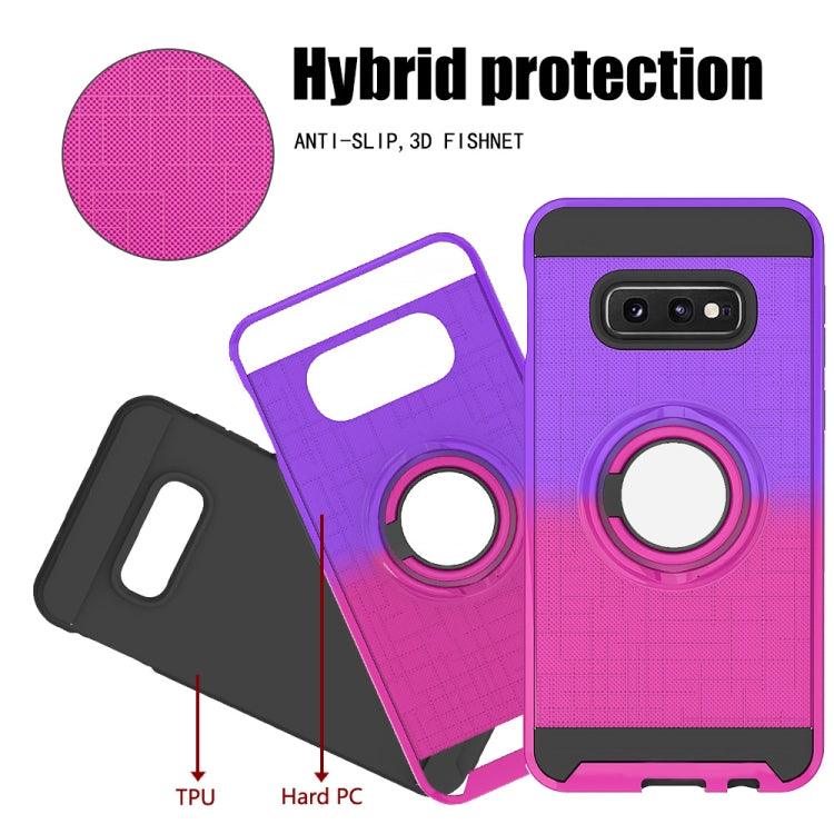 For Galaxy S10e 2 In 1 PC + TPU Protective Case with 360 Degrees Rotate Ring Holder