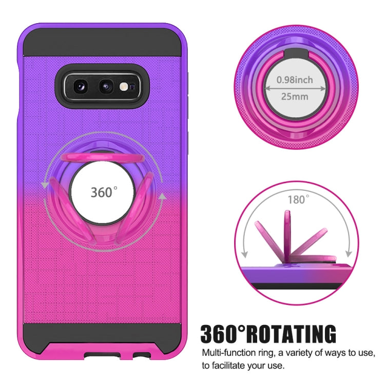 For Galaxy S10e 2 In 1 PC + TPU Protective Case with 360 Degrees Rotate Ring Holder