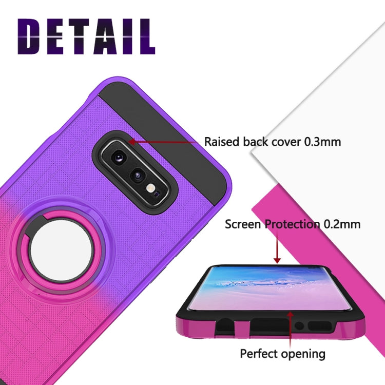 For Galaxy S10e 2 In 1 PC + TPU Protective Case with 360 Degrees Rotate Ring Holder