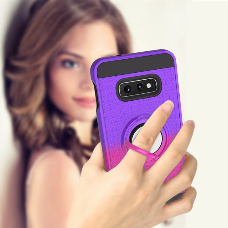 For Galaxy S10e 2 In 1 PC + TPU Protective Case with 360 Degrees Rotate Ring Holder
