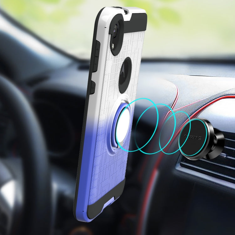 For Motorola E6 2 In 1 PC + TPU Protective Case with 360 Degrees Rotate Ring Holder