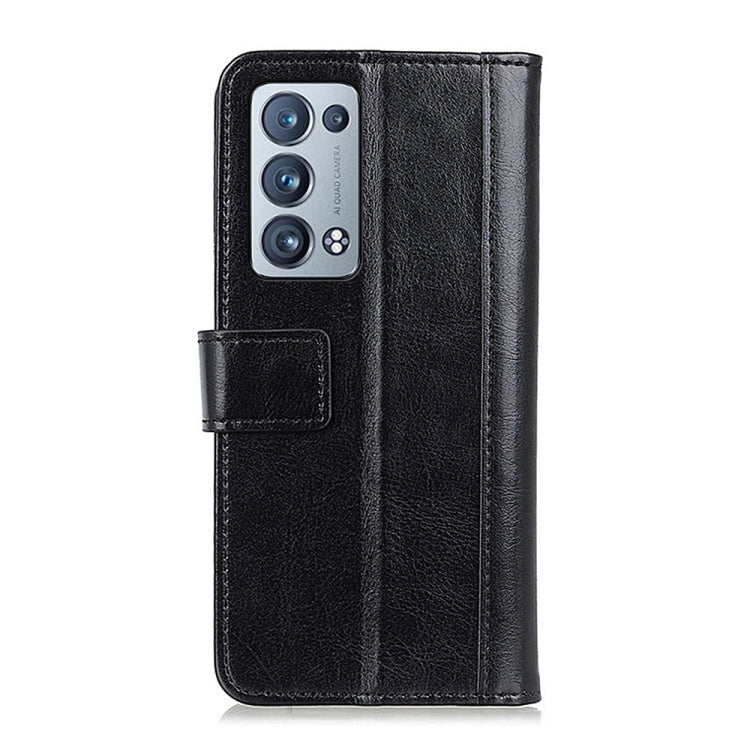 For OPPO Reno6 Pro+ 5G Peas Crazy Horse Texture Horizontal Flip Leather Case with Holder & Card Slots & Wallet