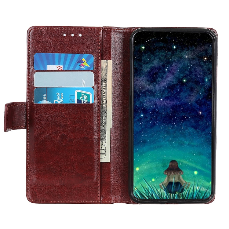 For OPPO Reno6 Pro+ 5G Peas Crazy Horse Texture Horizontal Flip Leather Case with Holder & Card Slots & Wallet