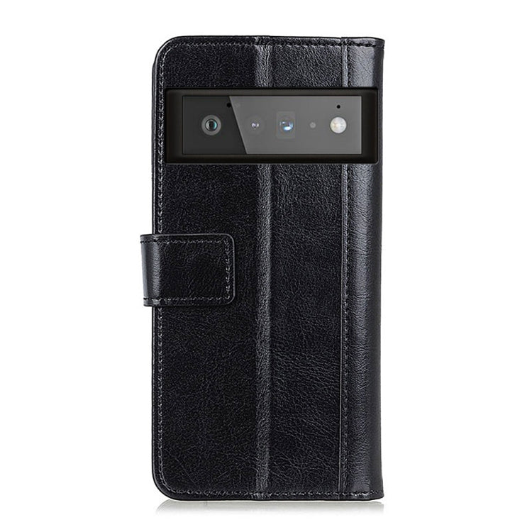 For Google Pixel 6 Pro Peas Crazy Horse Texture Horizontal Flip Leather Case with Holder & Card Slots & Wallet