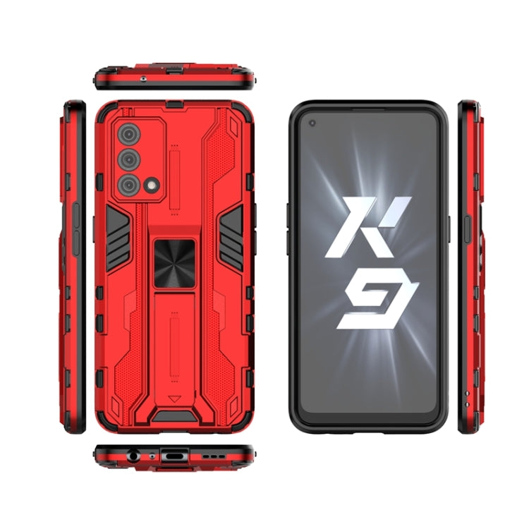 For OPPO K9 Supersonic PC + TPU Shock-proof Protective Case with Holder