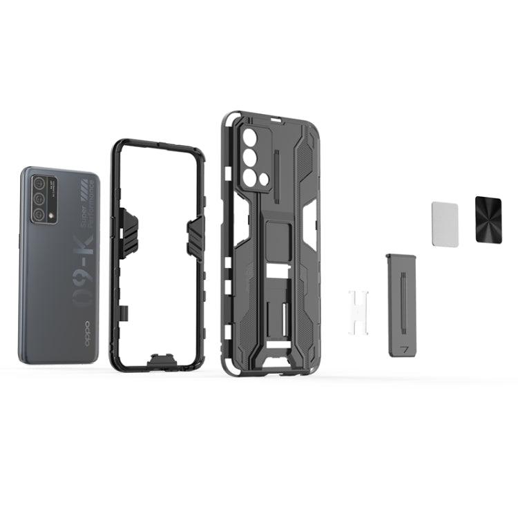 For OPPO K9 Supersonic PC + TPU Shock-proof Protective Case with Holder