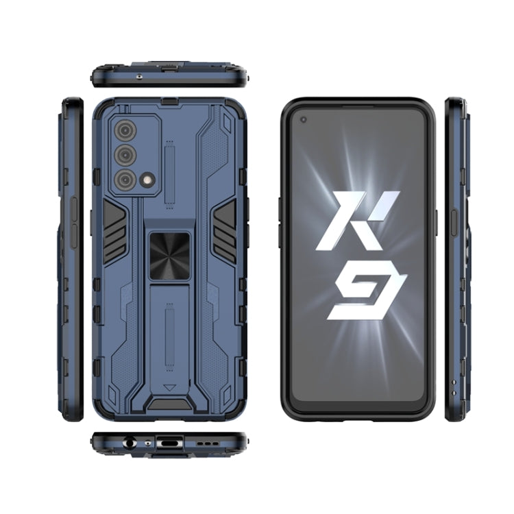 For OPPO K9 Supersonic PC + TPU Shock-proof Protective Case with Holder
