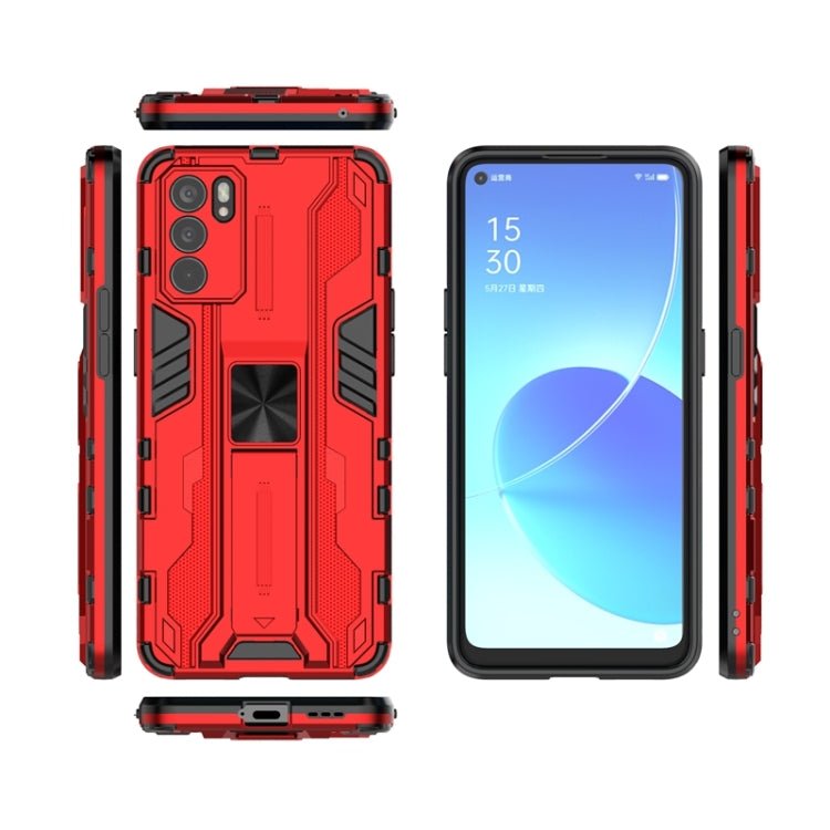 For OPPO Reno6 5G Supersonic PC + TPU Shock-proof Protective Case with Holder