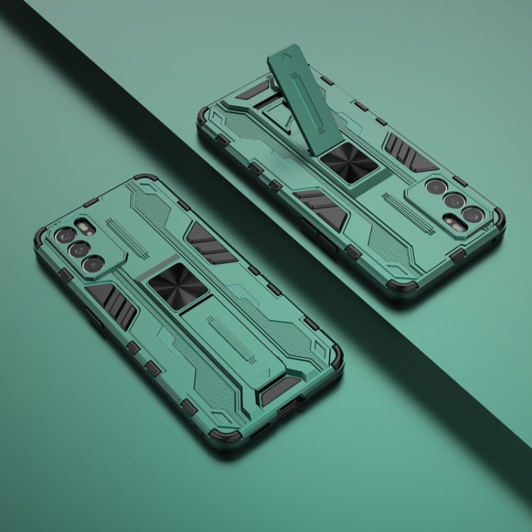 For OPPO Reno6 5G Supersonic PC + TPU Shock-proof Protective Case with Holder