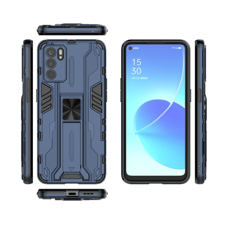 For OPPO Reno6 5G Supersonic PC + TPU Shock-proof Protective Case with Holder