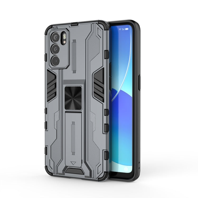 For OPPO Reno6 5G Supersonic PC + TPU Shock-proof Protective Case with Holder