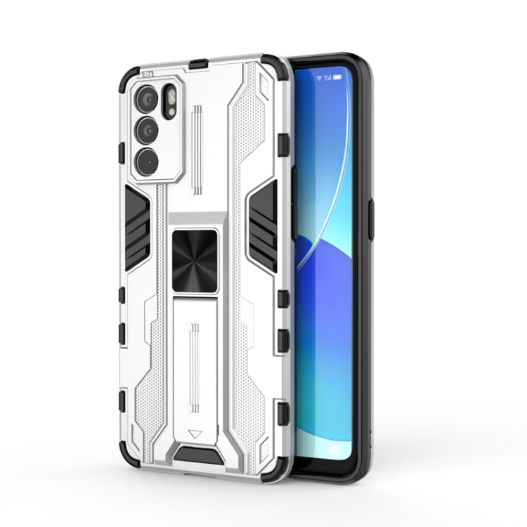 For OPPO Reno6 5G Supersonic PC + TPU Shock-proof Protective Case with Holder